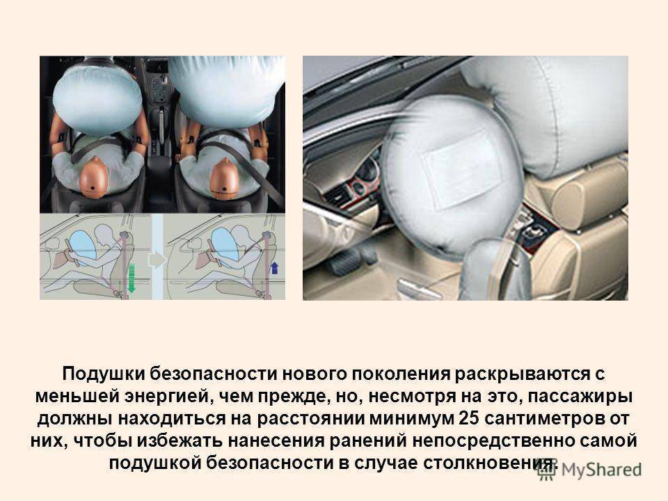 Подушки безопасности в автомобиле