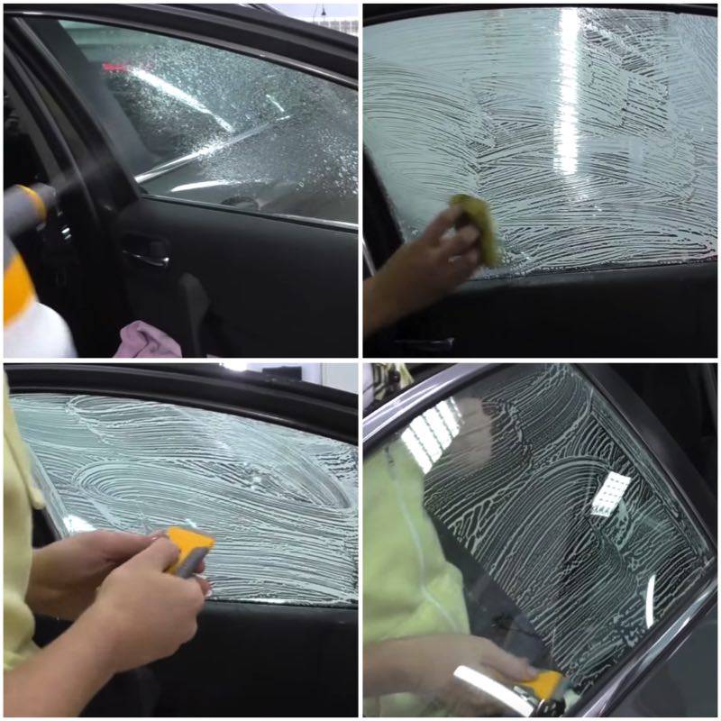 Как снять тонировку с заднего стекла автомобиля своими руками
