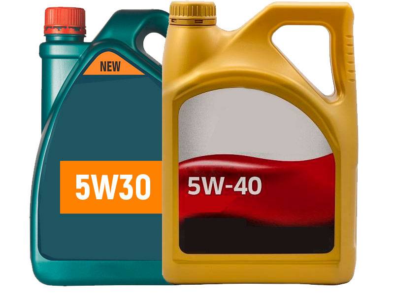 Масла для мотора 5w40 и 5w-30 — главное отличие продуктов