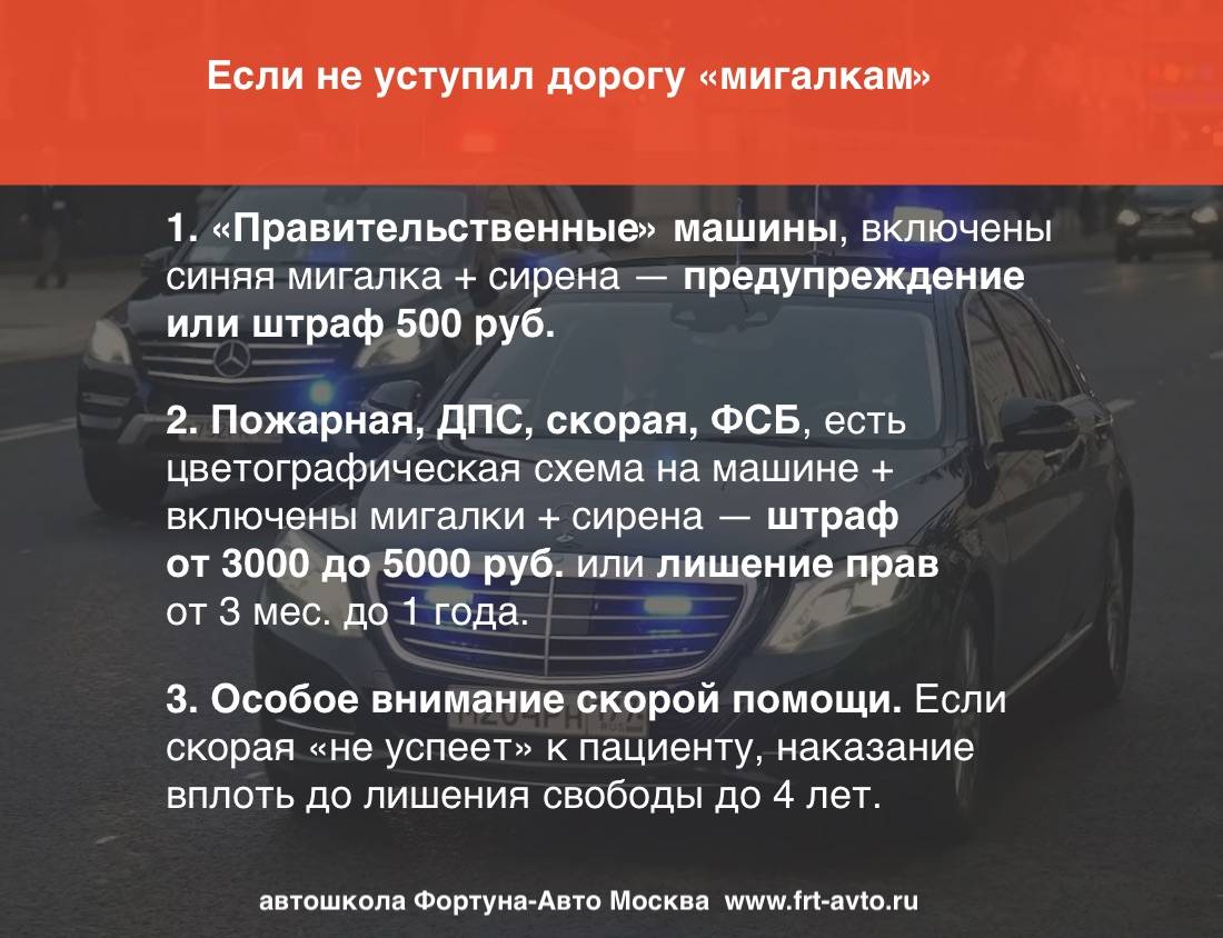 Какое грозит наказание за мигалку на автомобиле? | автоюрист.ру