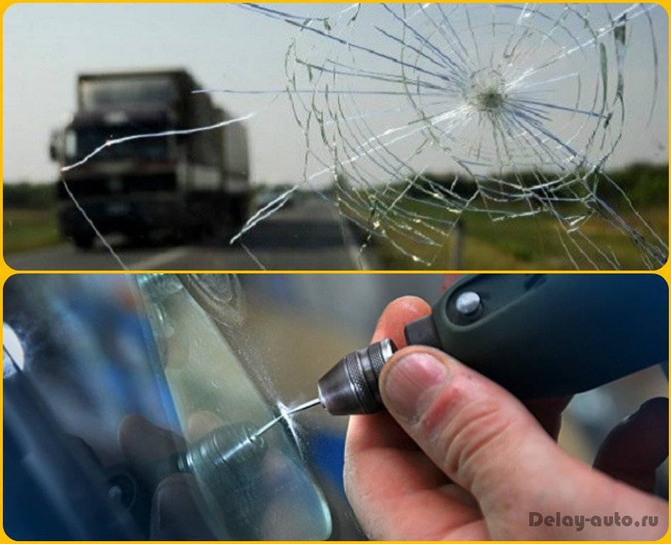 Как остановить трещину на лобовом стекле автомобиля?