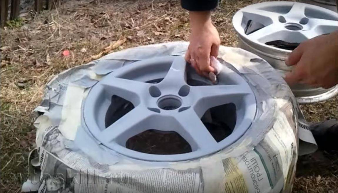 Инструкция по покраске штампованных автомобильных дисков своими руками