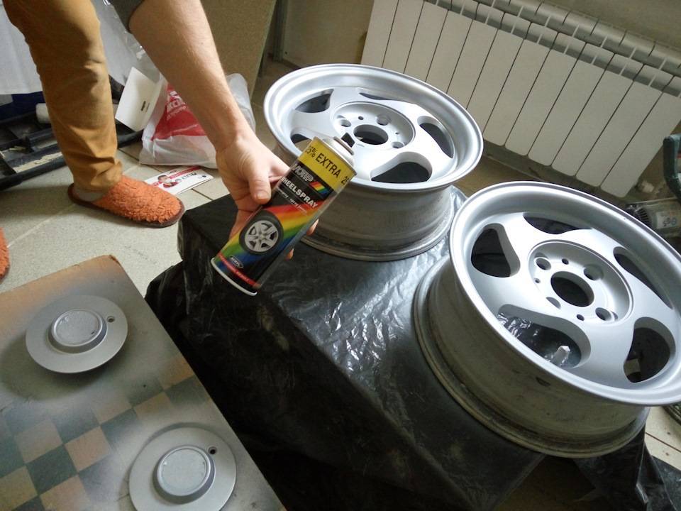 Покраска штампованных дисков - старых и новых, самостоятельно своими руками